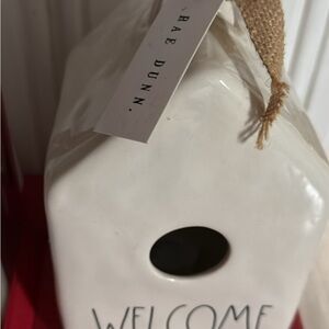 Rae Dunn Collectors Ceramic Welcome Birdhouse